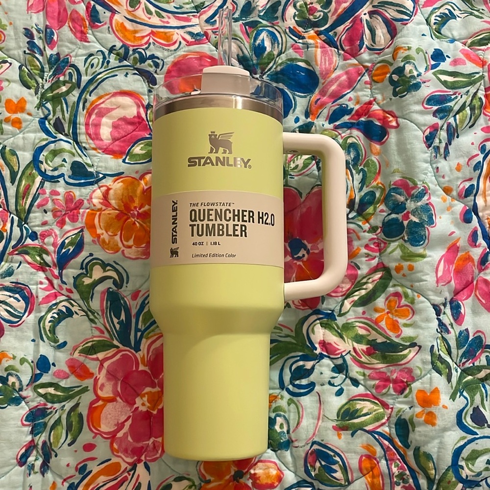 Stanley Quencher 40oz - Limited Edition Color - Citron Colorblock - NWT
